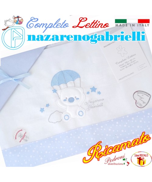 NAZARENO Completo LETTINO ricamato NG 101.36...
