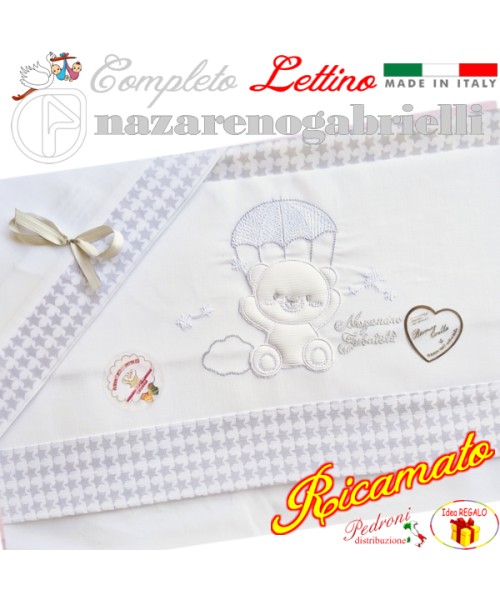 NAZARENO Completo LETTINO ricamato NG 101.36...