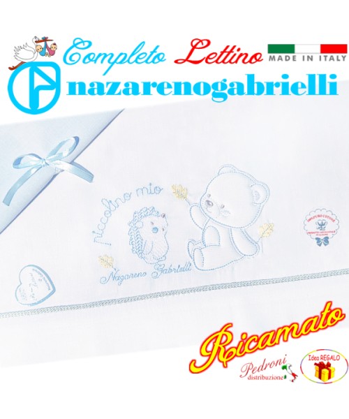 NAZARENO Completo LETTINO ricamato NG 101.35...