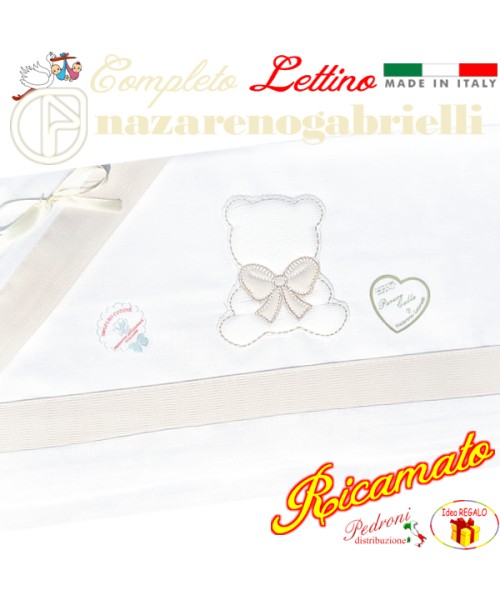 NAZARENO Completo LETTINO ricamato NG 101.30...