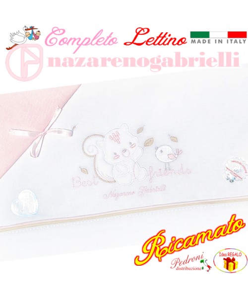 NAZARENO Completo LETTINO ricamato NG 101.39...