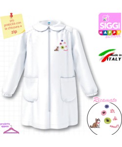SIGGI Grembiule ASILO bambina 33GR4338 Bianco