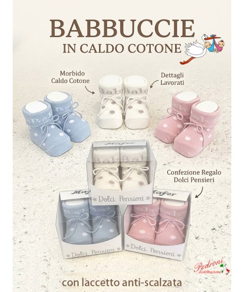 "IDEA REGALO" Babbuccia CALDO COTONE "BABY"...