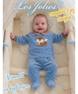 Les Jolies COMPLETO 2pz. CINIGLIA LJ-334.30 CIELO