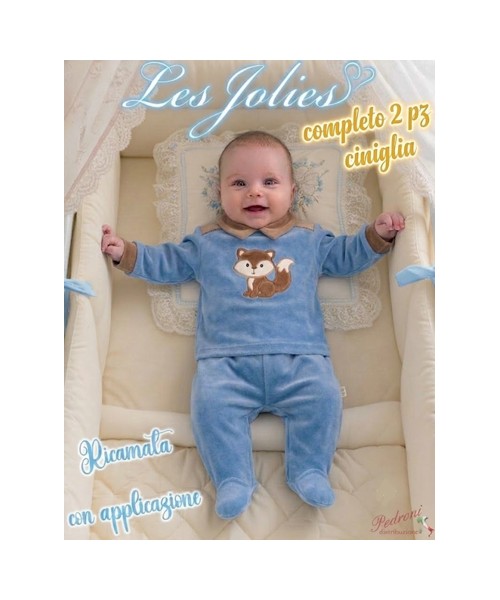 Les Jolies COMPLETO 2pz. CINIGLIA LJ-334.30 CIELO