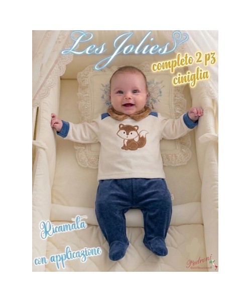 Les Jolies COMPLETO 2pz. CINIGLIA LJ-334.30 PANNA