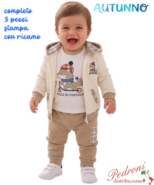 *AUTUNNO*Tuta neonato BABY GANG V8457...