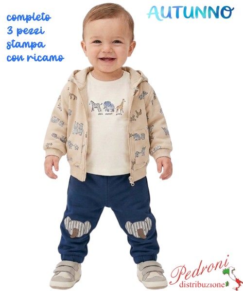 *AUTUNNO*Tuta neonato BABY GANG AB8640...