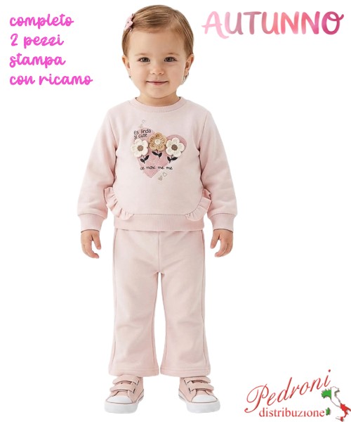 *AUTUNNO*Tuta neonata INJULY FC1036 ROSA 3/18 mesi