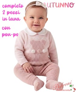 *AUTUNNO*Completino neonata LOLLITOP W0921 CIPRIA 1/6 mesi - Neonata