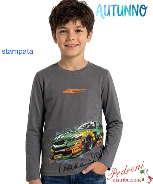 *AUTUNNO*Maglia bambino MR JEK ZY394 ASFALTO 4/12 anni