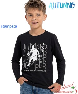 *AUTUNNO*Maglia bambino ARMATA LA5086 NERO 4/12 anni