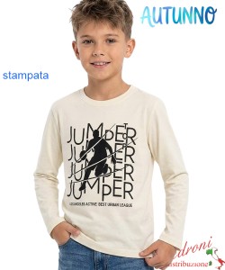 *AUTUNNO*Maglia bambino ARMATA LA5086 PANNA 4/12 anni