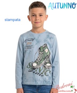 *AUTUNNO*Maglia bambino MR JEK DS8454 SKY 4/12 anni