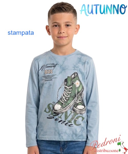 *AUTUNNO*Maglia bambino MR JEK DS8454 SKY 4/12 anni