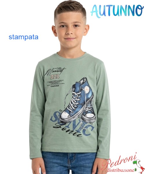*AUTUNNO*Maglia bambino MR JEK DS8454 MUSCHIO 4/12 anni