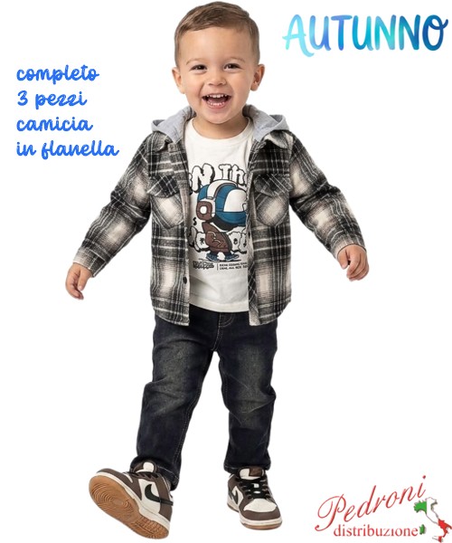 *AUTUNNO*Completo neonato SMALL GANG S8651...