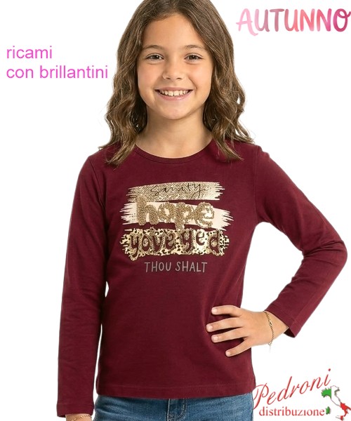 *AUTUNNO*Maglia bambina MISS IMGE LF9441...