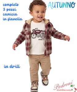 *AUTUNNO*Completo neonato SMALL GANG S8650 AMARENA 3/18 mesi
