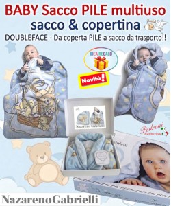 Baby sacco MULTIUSO NazarenoGabrielli NG-30165 CIELO