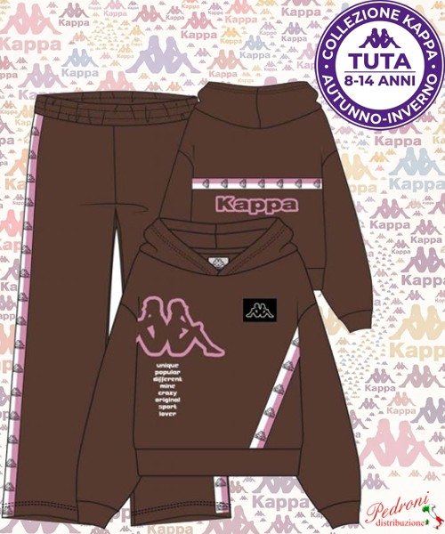 *KAPPA* COMPLETO TUTA RAGAZZA Felpata 022T 8/14...