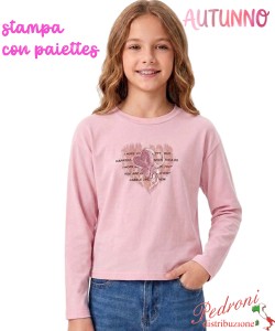 *AUTUNNO*Maglia bambina INJULY LY2610 CLIVIA 4/14 anni
