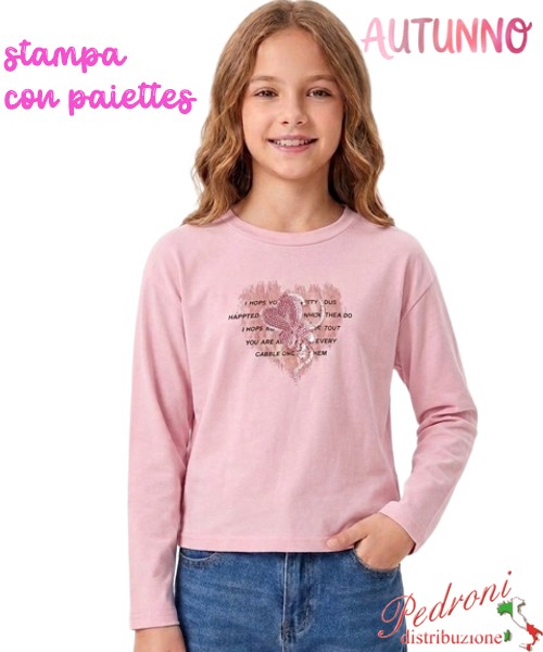 *AUTUNNO*Maglia bambina INJULY LY2610 CLIVIA...