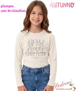 *AUTUNNO*Maglia bambina INJULY LY2611 PANNA 4/14 anni
