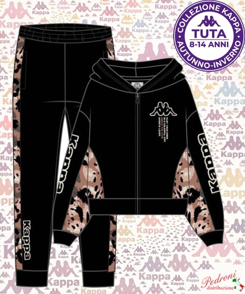 *KAPPA* COMPLETO TUTA RAGAZZA Felpata 027T 8/14...