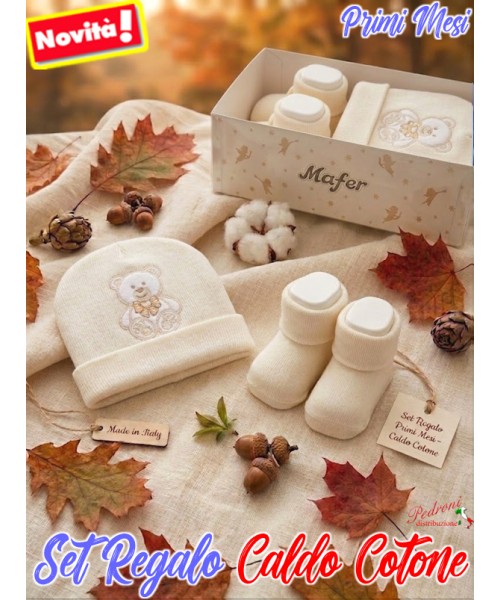 *MAFER* SET REGALO BABY in CALDO COTONE...