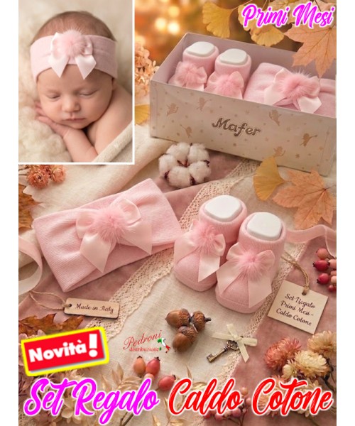 *MAFER* SET REGALO BABY in CALDO COTONE...