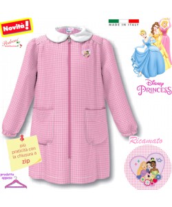 PRINCIPESSE Grembiule ASILO bambina G106 Bianco/Rosa