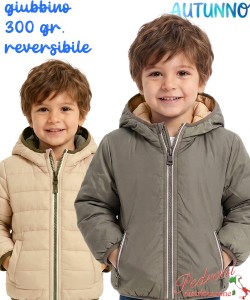 *AUTUNNO*Giubbino neonato URCHIN YC3339 VERDE 12/36 mesi