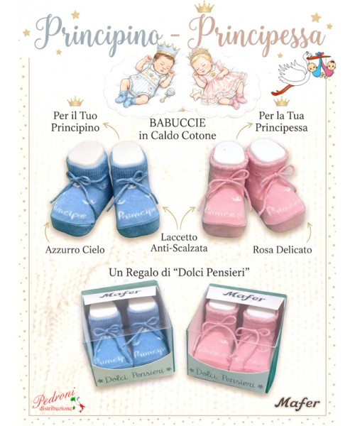*PRINCIPINO-PRINCIPESSA* Babbuccia CALDO COTONE...