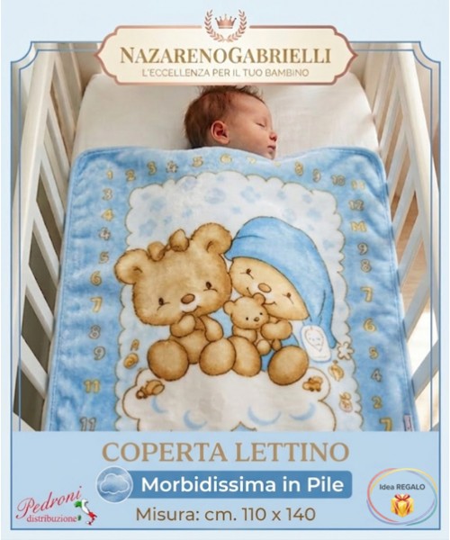 COPERTA Pile LETTINO " MULTIUSO " NG-40165...