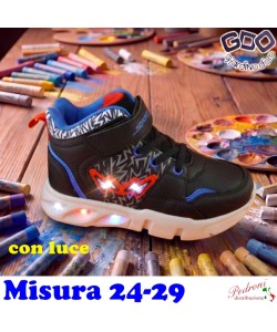 * NOVITA' * SCARPA bambino GD5507 Misura 24/29 Nero