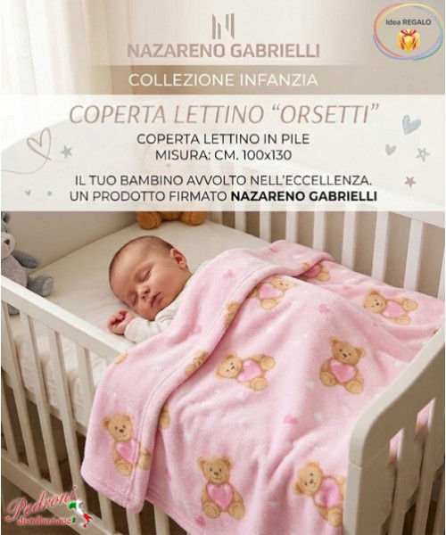 COPERTINA Pile LETTINO disegnata " ORSETTI "...