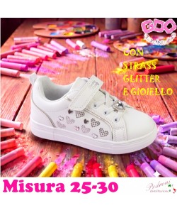 * NOVITA' * SCARPA bambina GD5549 Misura 25/30 Bianco