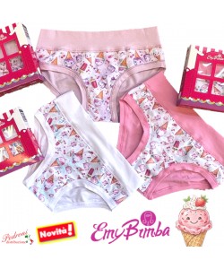 EMY Slip bambina COTONE art.B3028 TAGLIE A SCELTA