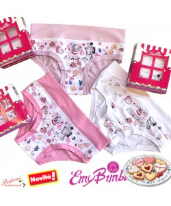 EMY Slip bambina COTONE art.B3000 TAGLIE A SCELTA