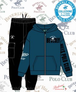 * POLO BEVERLY * TUTA BAMBINO Felpata 025K 3/7 Anni BLUE