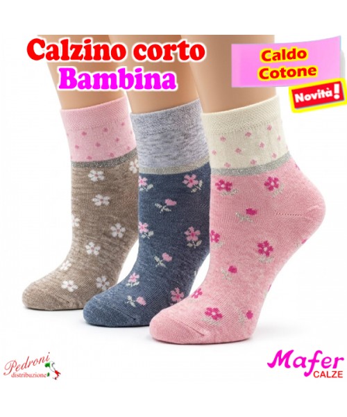 MAFER Calzino corto BAMBINA CALDO COTONE...