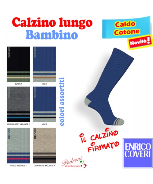 COVERI Calzino LUNGO bambino CALDO COTONE...