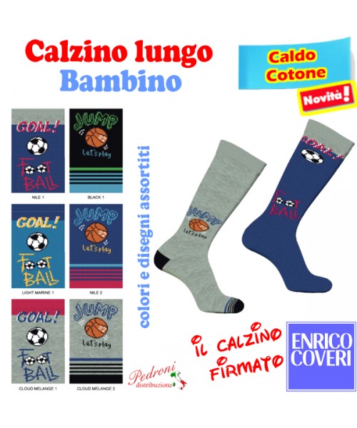 COVERI Calzino LUNGO bambino CALDO COTONE...