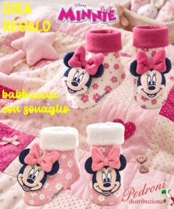 *Minnie Babbuccia SONAGLIO in CALDO COTONE W2 2029 in 2 varianti