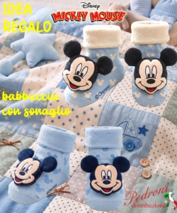 *MICKEY Babbuccia SONAGLIO in CALDO COTONE W2 2030 in 2 varianti