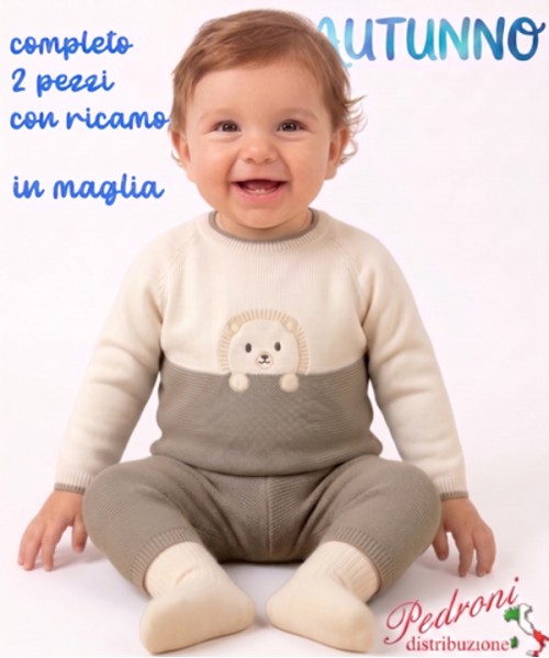 *AUTUNNO*Completino neonato SWEET SJ8005...