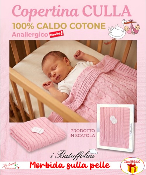 *CALDO COTONE* Copertina CULLA in MAGLIA...