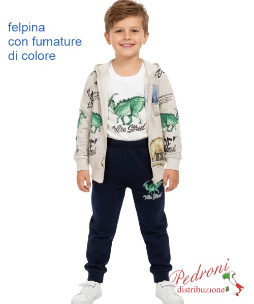 *AUTUNNO* Tuta bambino NEW YORK GM251 BEIGE/blu...