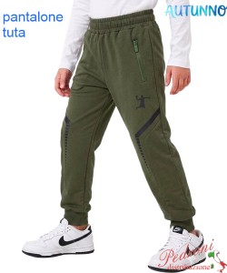 *AUTUNNO* Pantalone Tuta bambino CLASSIC XM933 ARMY 4/12